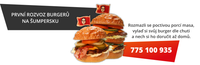 Rozmazli se poctivou porcí masa, vylaď si svůj burger dle chuti a nech si ho doručit až domů – 775 100 935.